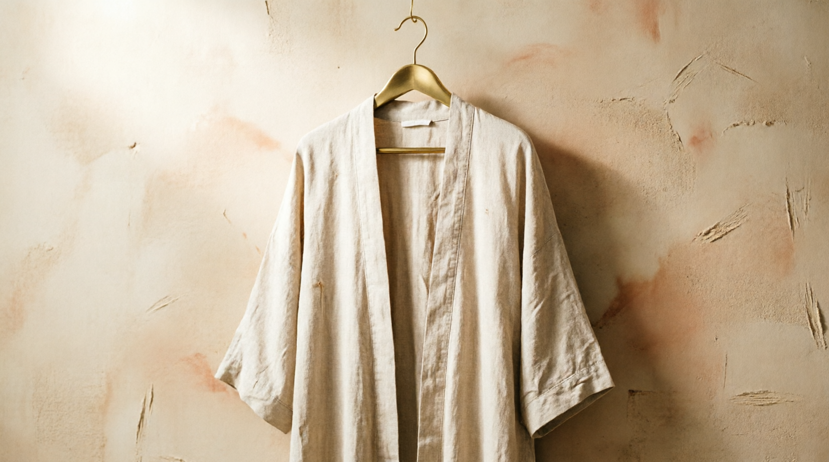 Casual Natural Linen Beige Abaya