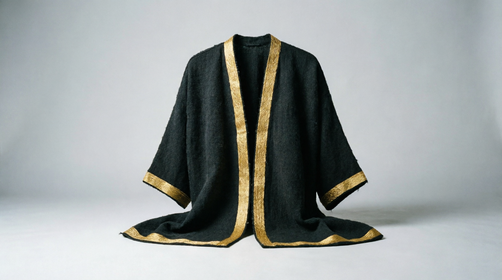 Cream Hasawi Fine Wool Bisht