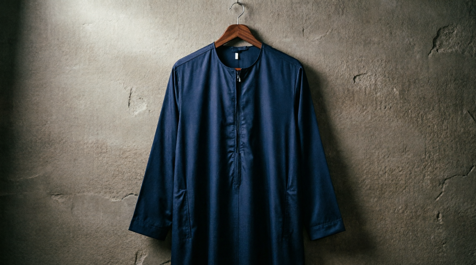 Navy Blue Formal Winter Thobe